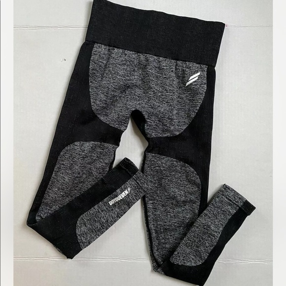 DOYOUEVEN Impact Seamless Leggings Black Gray Grey Small - Picture 2 of 5